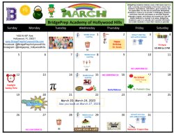 MARCH CALENDAR